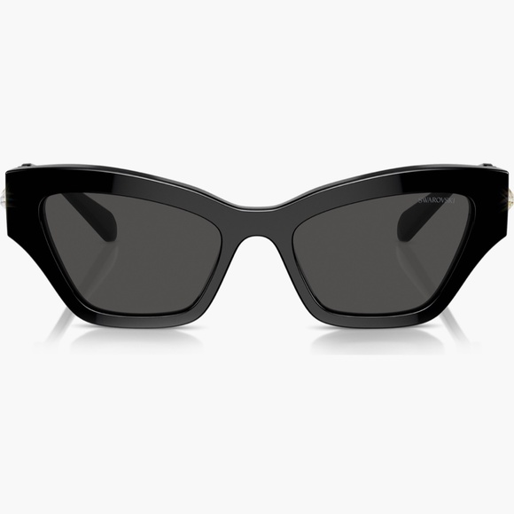 SWAROVSKI SK6021 Crystal Embellished Black Cat Eye Sunglasses main image 4